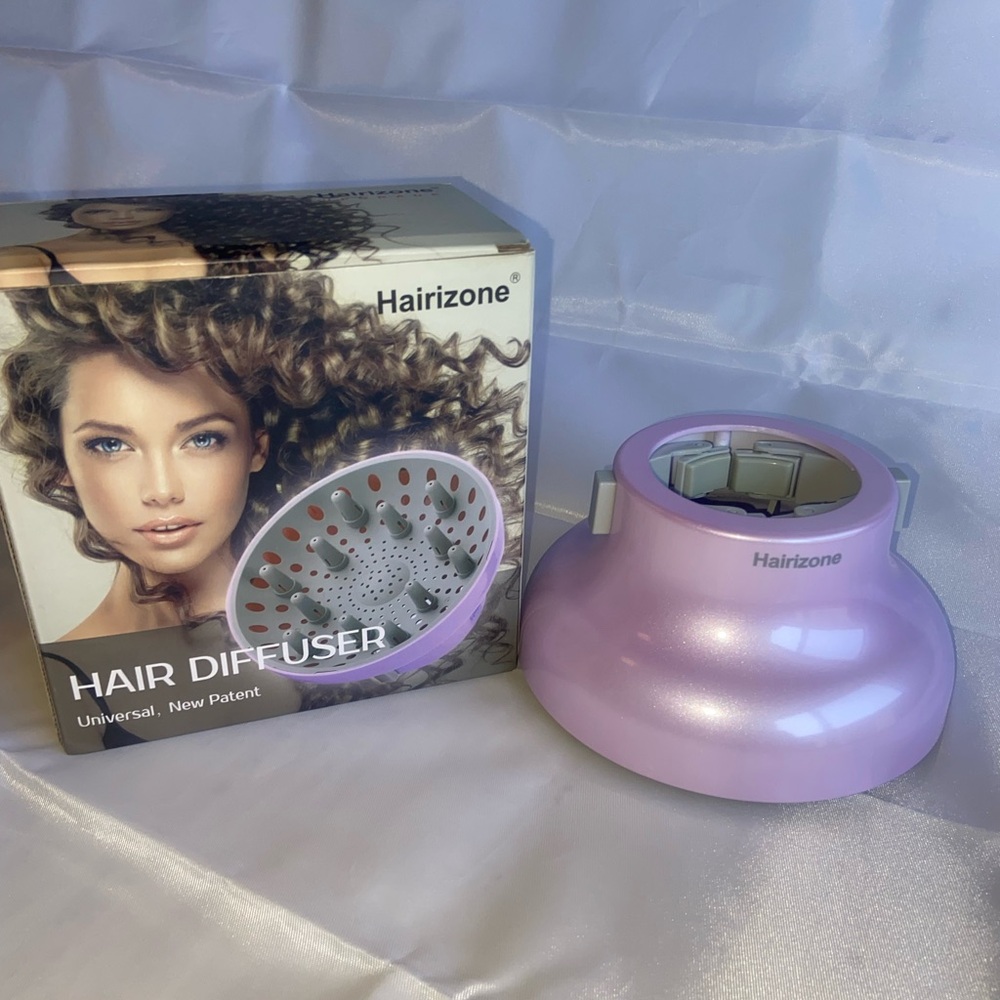 Purple Hair Diffuser Attachment for Curly Hair